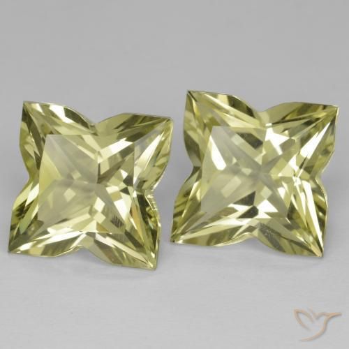 Pedras preciosas de Quartzo Amarelo esverdeado natural de 13.92 ct, Chique, VVS
