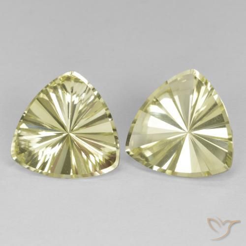Pedras preciosas de Quartzo Luz amarela natural de 7.74 ct, Trilhão, VVS-VS