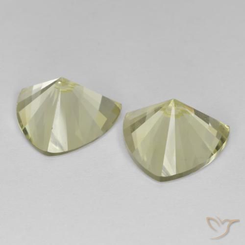 Pedras preciosas de Quartzo Luz amarela natural de 7.74 ct, Trilhão, VVS-VS