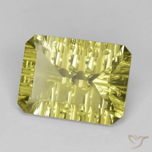 Quartzo Lagoa Amarela Natural 9.03ct, Corte Octógono / Esmeralda, VVS
