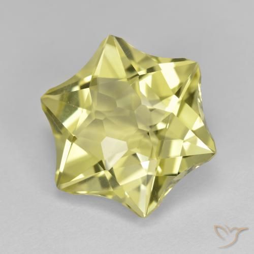 Quartzo Amarelo claro médio Natural 9.91ct, Chique, VVS