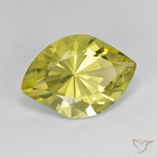 Quartzo Luz amarela Natural 7.32ct, Chique, VVS-VS