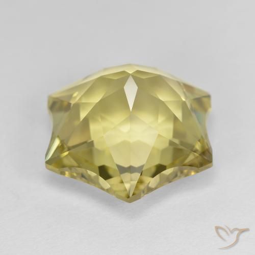 Quartzo Luz amarela Natural 10.03ct, Chique, VVS-VS