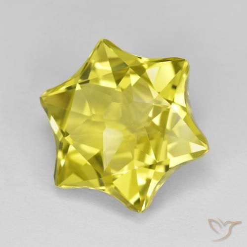 Quartzo amarelo médio Natural 9.41ct, Chique, VVS