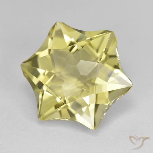 Quartzo amarelo médio Natural 9.81ct, Chique, VVS