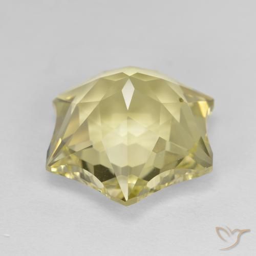 Quartzo amarelo médio Natural 9.81ct, Chique, VVS