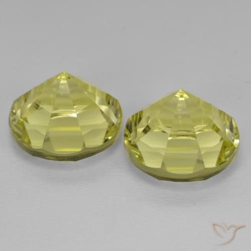 Pedras preciosas de Quartzo Amarelo Abacaxi Claro natural de 12.82 ct, Redondo, VVS