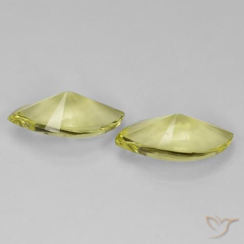 Pedras preciosas de Quartzo Amarelo Abacaxi Claro natural de 17.37 ct, Marquesa, Transparente