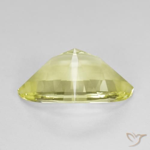 Quartzo Amarelo claro médio Natural 9.27ct, Marquesa, VVS-VS