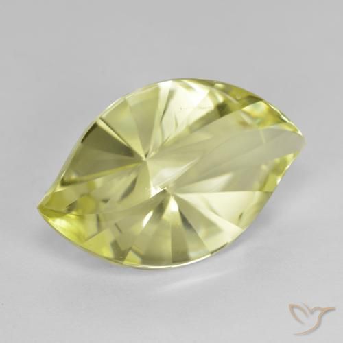 Quartzo Limão amarelo Natural 10.18ct, Marquesa, VVS