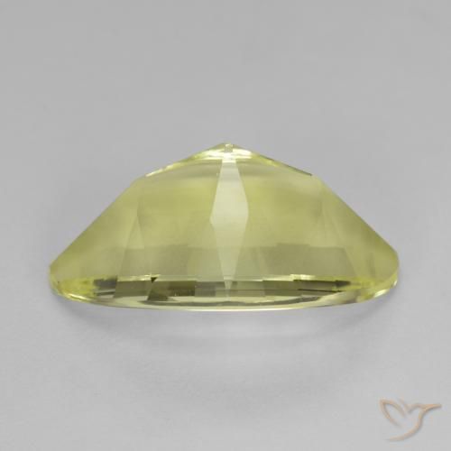 Quartzo Limão amarelo Natural 9.51ct, Marquesa, VVS-VS