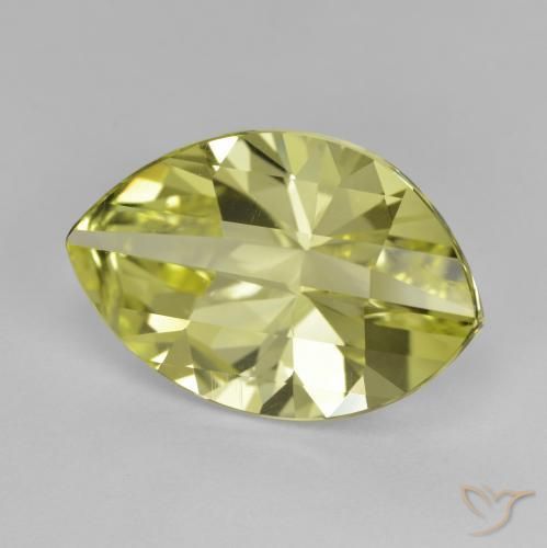 Quartzo amarelo médio Natural 9.48ct, Marquesa, VVS-VS