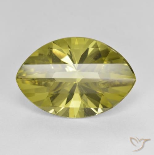 9.28ct Natural Amarelo Abacaxi Quartzo, Marquesa, VVS-VS
