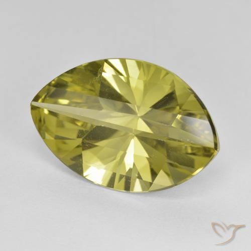 Quartzo Amarelo Abacaxi Natural 9.28ct, Marquesa, VVS-VS