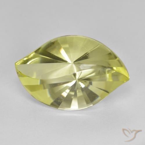 10.43ct Natural Amarelo claro médio Quartzo, Marquesa, VVS