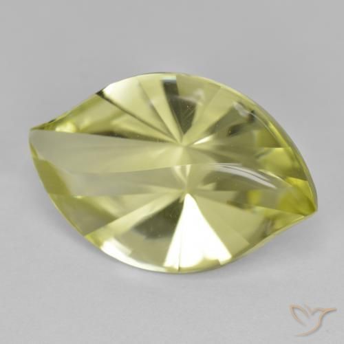 Quartzo amarelo médio Natural 9.82ct, Marquesa, VVS-VS