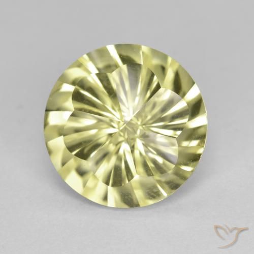 4.91ct Natural amarelo médio Quartzo, Redondo, VVS-VS