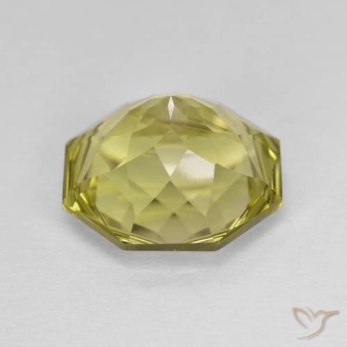 Quartzo Amarelo Abacaxi Claro Natural 5.62ct, Corte Octógono / Esmeralda, VVS