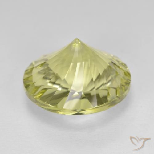 Quartzo Luz amarela Natural 9.77ct, Redondo, VVS-VS