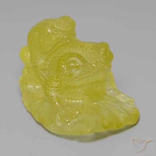 Quartzo amarelo médio Natural 378.39ct, Chique, Translúcido