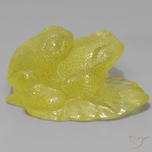 Quartzo amarelo médio Natural 378.39ct, Chique, Translúcido