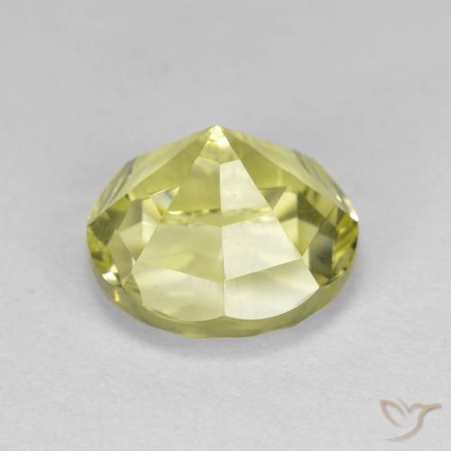Quartzo amarelo médio Natural 3.57ct, Redondo, VVS