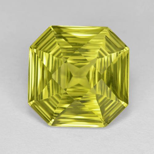 Quartzo amarelo médio Natural 5.92ct, Corte Esmeralda, VVS