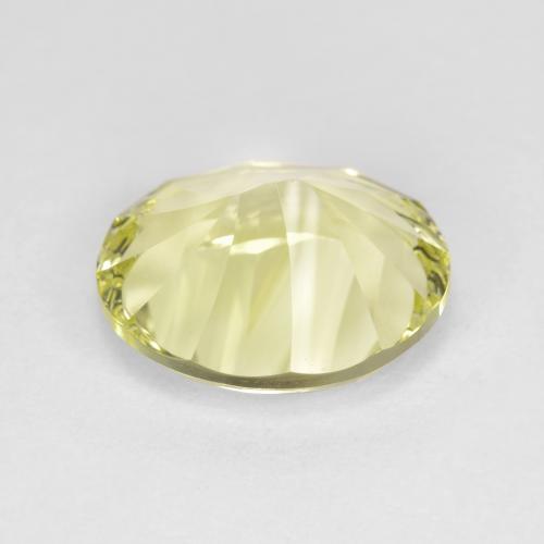 Quartzo amarelo natural 4,31ct, corte oval, VVS