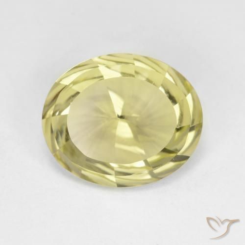 3.71ct Natural Luz amarela Quartzo, oval, VVS