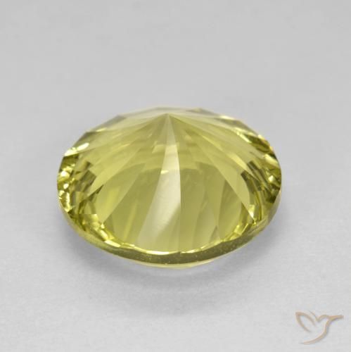 Quartzo Luz amarela Natural 5.29ct, Redondo, VVS