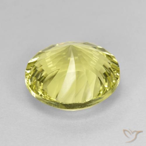 Quartzo Luz amarela Natural 5.53ct, Redondo, VVS
