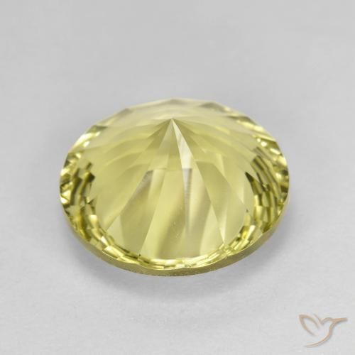 Quartzo Luz amarela Natural 5.24ct, Redondo, VVS