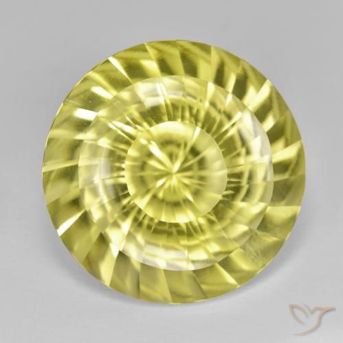 14.85ct Natural Lagoa Amarela Quartzo, Redondo, VVS, Photo A