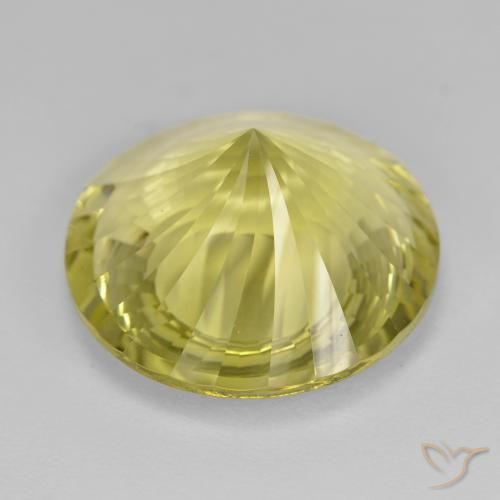 Quartzo Lagoa Amarela Natural 14.85ct, Redondo, VVS