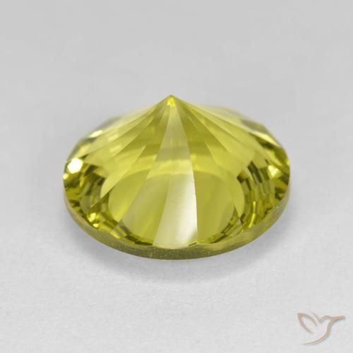 Quartzo amarelo médio Natural 5.59ct, Redondo, VVS