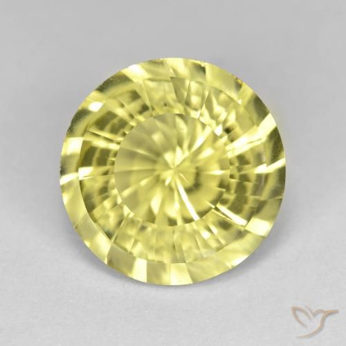 5.26ct Natural amarelo médio Quartzo, Redondo, VVS