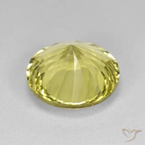 Quartzo amarelo médio Natural 5.26ct, Redondo, VVS