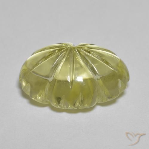 Quartzo amarelo médio Natural 10.34ct, Flor cortada, Transparente