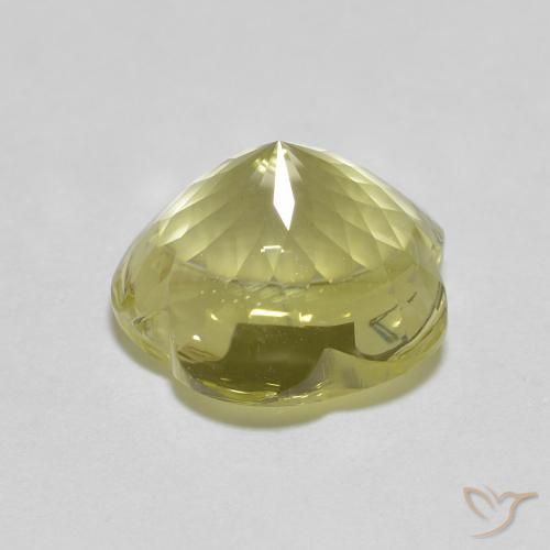 Quartzo Lagoa Amarela Natural 5.10ct, Flor cortada, Transparente
