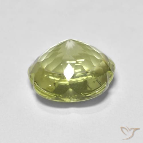 Quartzo Luz amarela Natural 4.58ct, Flor cortada, Transparente