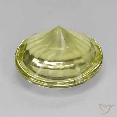 Quartzo Amarelo verde Natural 12.01ct, Redondo, Transparente