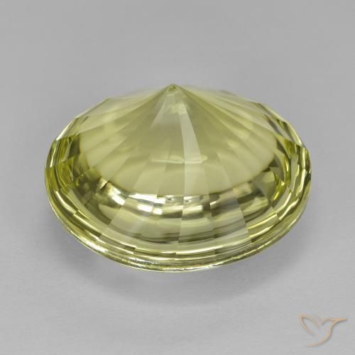 Quartzo Luz amarela Natural 12.60ct, Redondo, Transparente