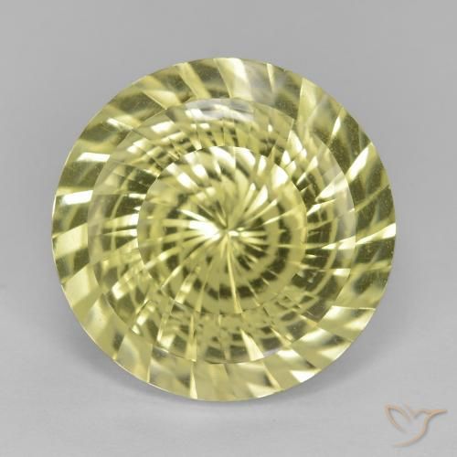 11.38ct Natural amarelo médio Quartzo, Redondo, VVS-VS