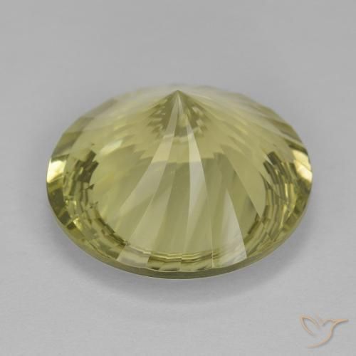 Quartzo amarelo médio Natural 11.38ct, Redondo, VVS-VS