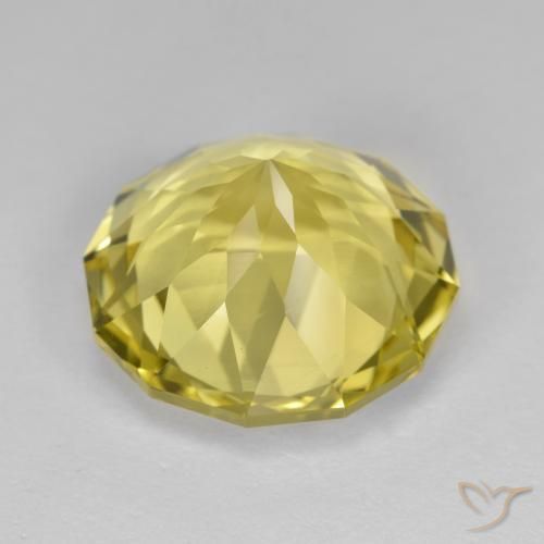 Quartzo Amarelo Mel Muito Claro Natural 10.26ct, Chique, VVS-VS