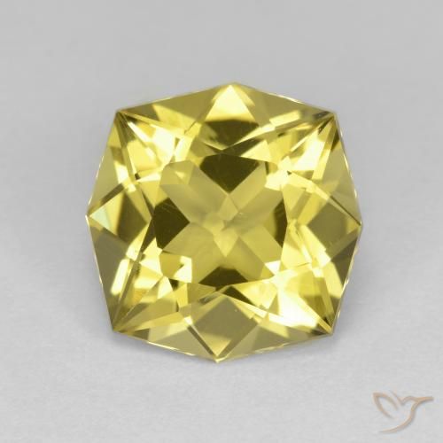 4.61ct Natural amarelo médio Quartzo, Corte Esmeralda, VVS-VS