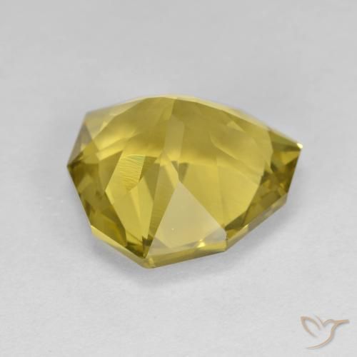 Quartzo amarelo médio Natural 5.84ct, Trilhão, VVS-VS
