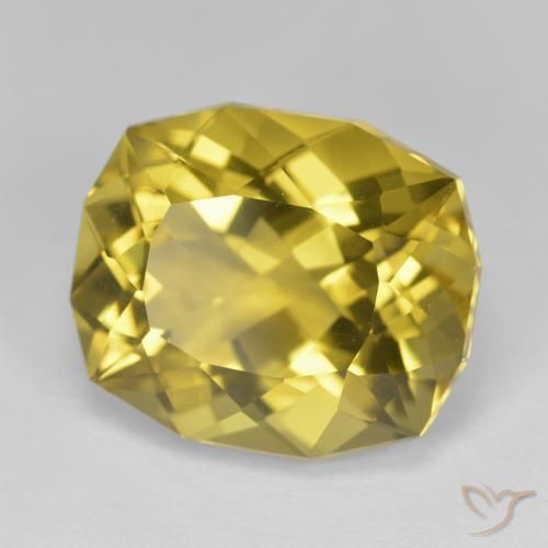 Quartzo amarelo médio Natural 11.75ct, Chique, VVS-VS