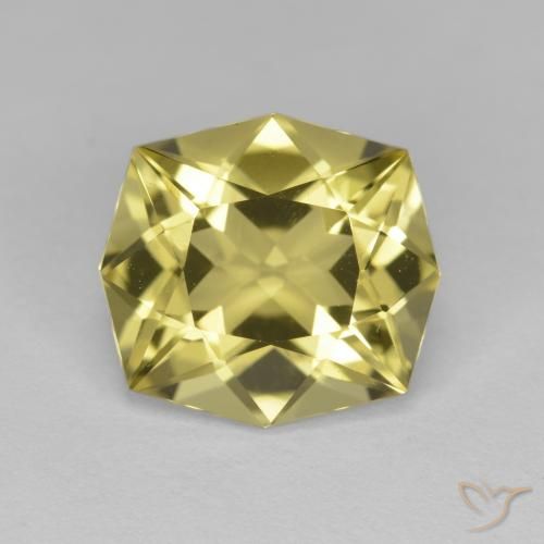 4.71ct Natural Luz amarela Quartzo, Corte Octógono / Esmeralda, VVS-VS, Photo A