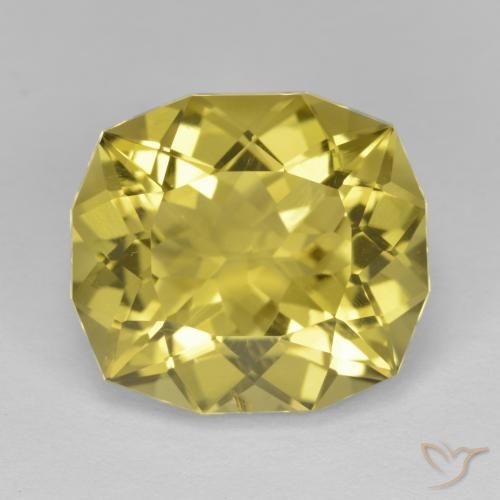 10.44ct Natural Abelha amarela clara Quartzo, Almofada, VS